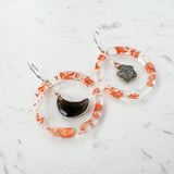 Moon & Star Hoop Dangles