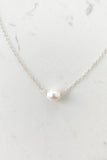 Single Pearl Dainty Necklace