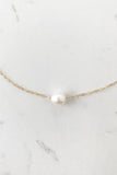 Single Pearl Dainty Necklace