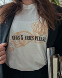 NUGS&FRIES TEE (white)  [PRINT-TO-ORDER]