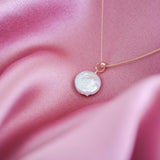 OOAK PEARL COIN NECKLACE