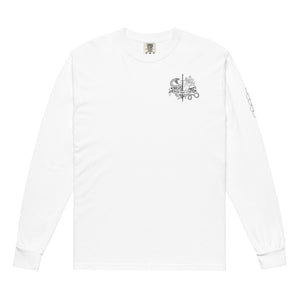 NEVER TRUST A TOM [PRINT TO ORDER] Garment-dyed heavyweight long-sleeve shirt