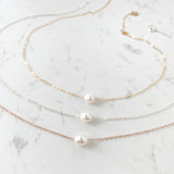 Single Pearl Dainty Necklace