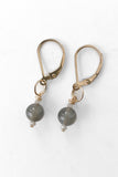 Diamond & Labradorite Drop Earring