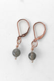 Diamond & Labradorite Drop Earring